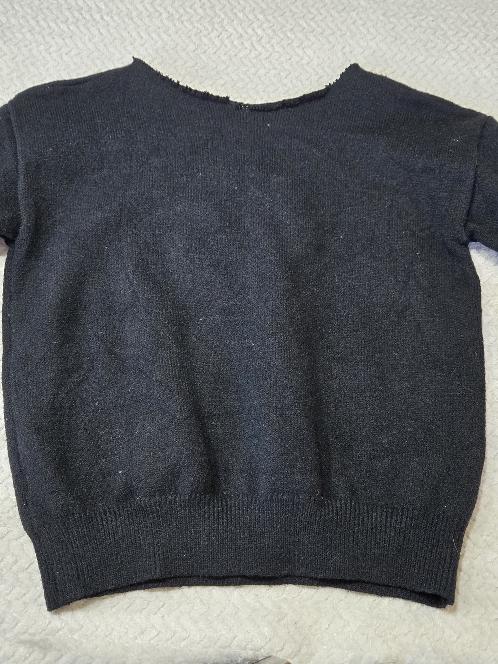 Aelfric Eden Goose Sweater Black Crewneck Graphic Knit Size Large *Cut Neckline - Picture 7 of 9